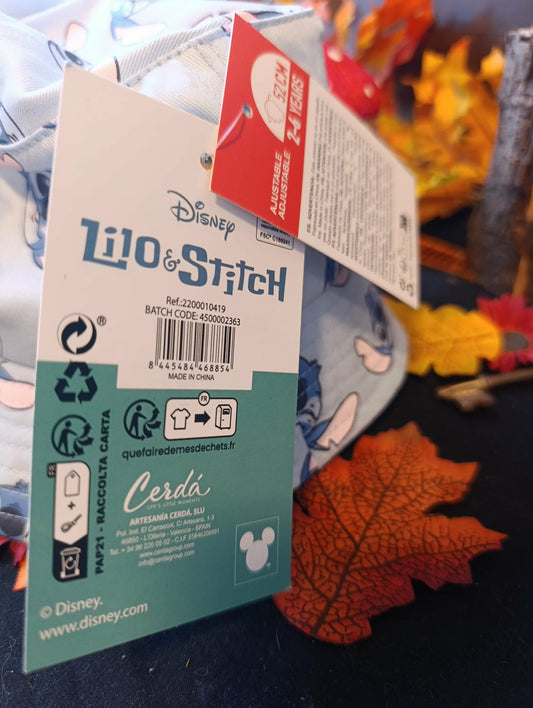 Bob bleu ciel stitch 52 cm enfant