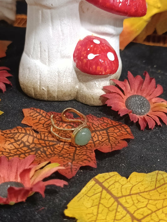 Bague Azélys Aventurine Verte