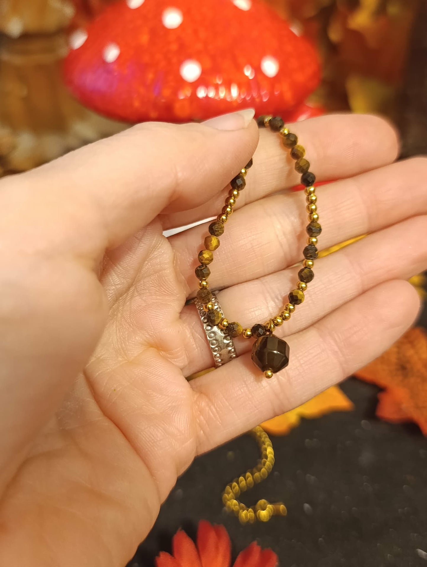 Collier Essentiana Auréla oeil de tigre