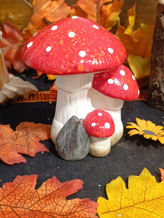 Pendentif goutte Labradorite violette