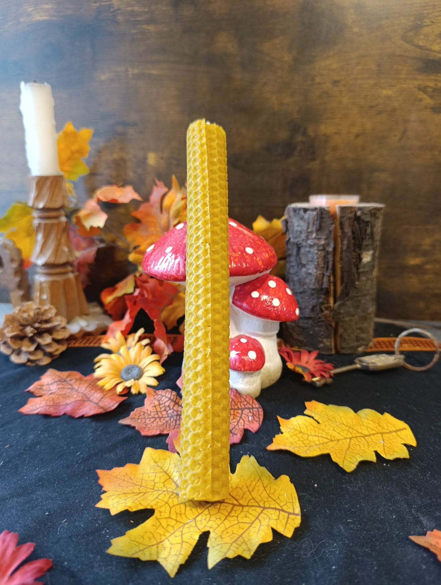 Grande bougie cire d'abeille