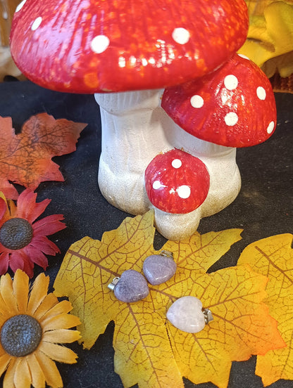 Pendentif cœur Lépidolite