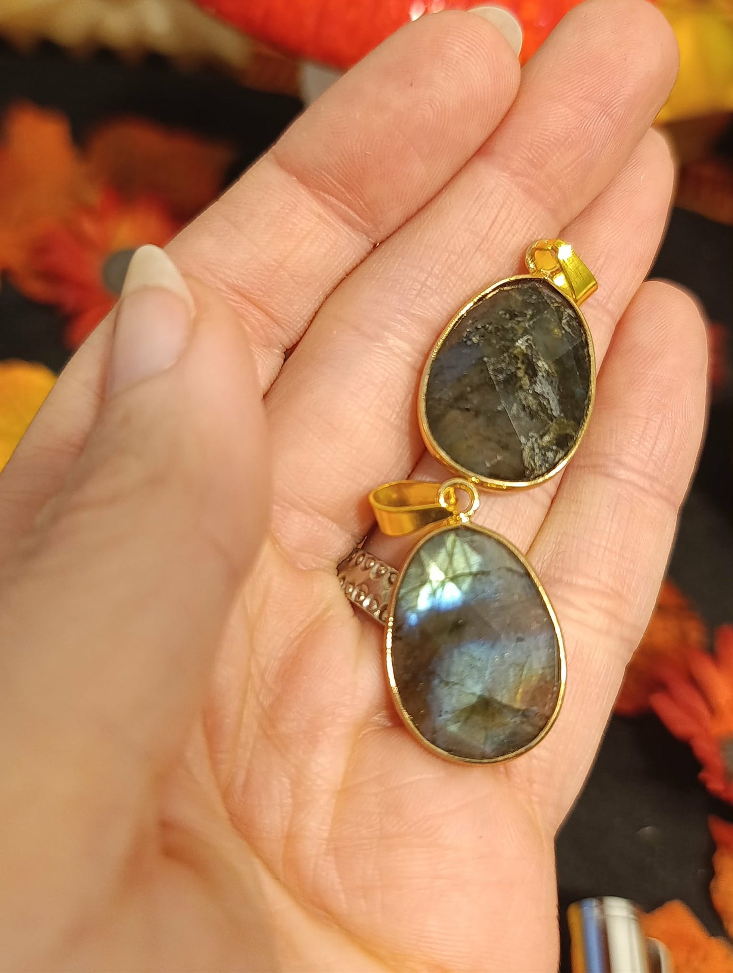 Pendentif Serti Labradorite