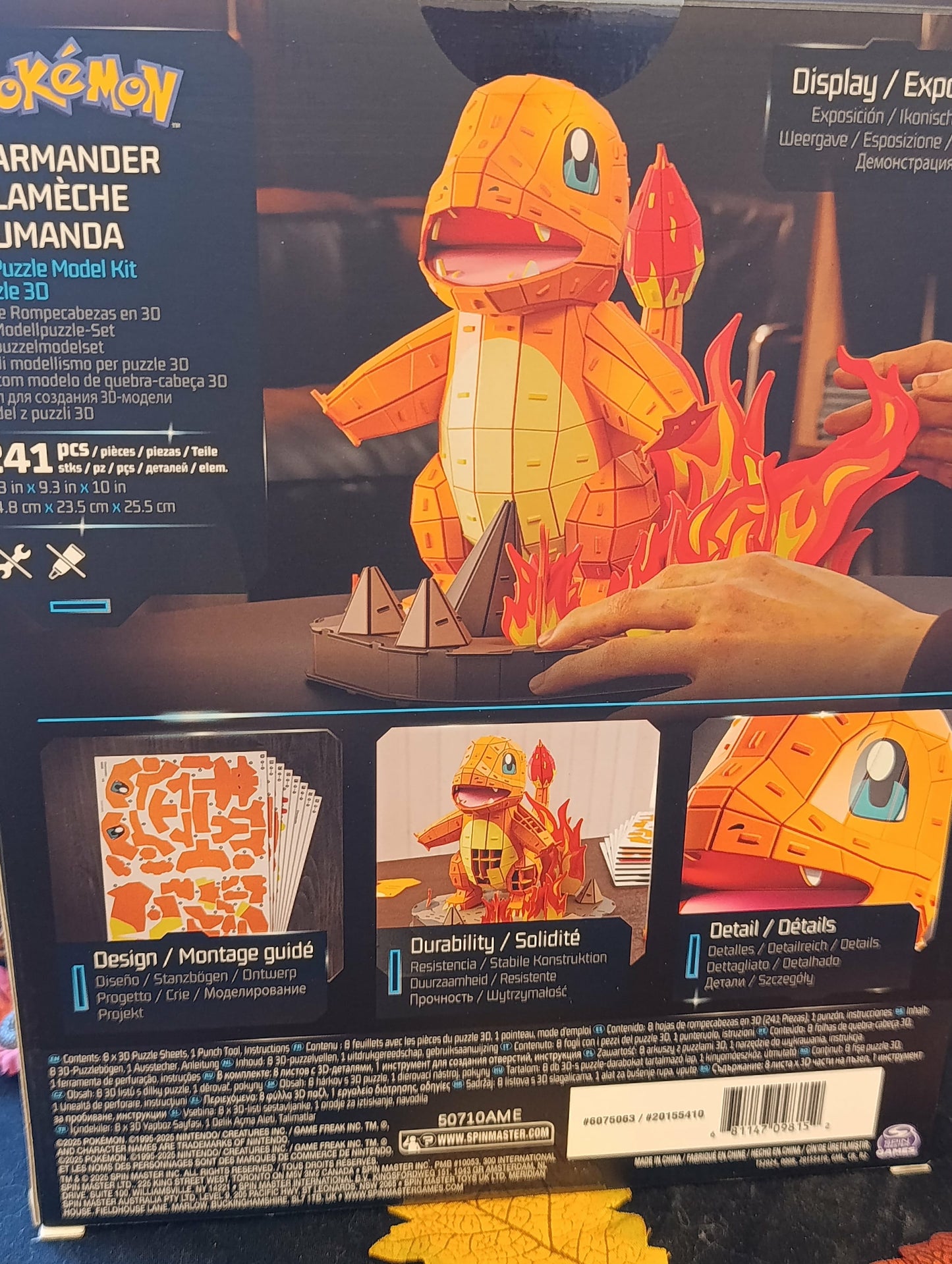 Puzzle model kit 4Dbuild Salamèche pokémon