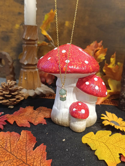 Collier Essentiana Boho Aventurine verte