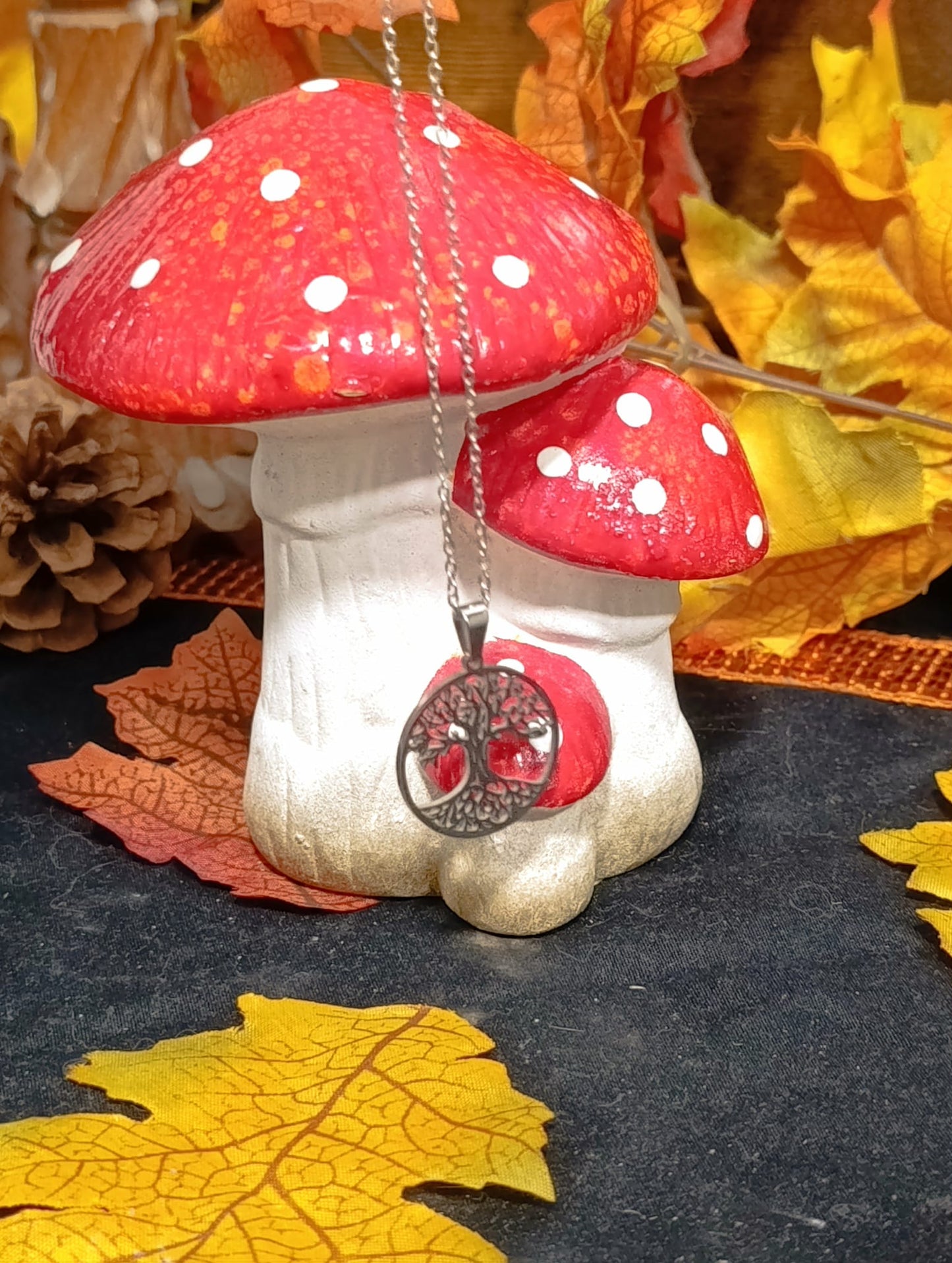 Collier acier inoxydable arbre de vie