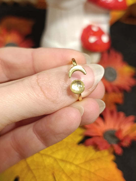 Bague Lune Cristal de Roche