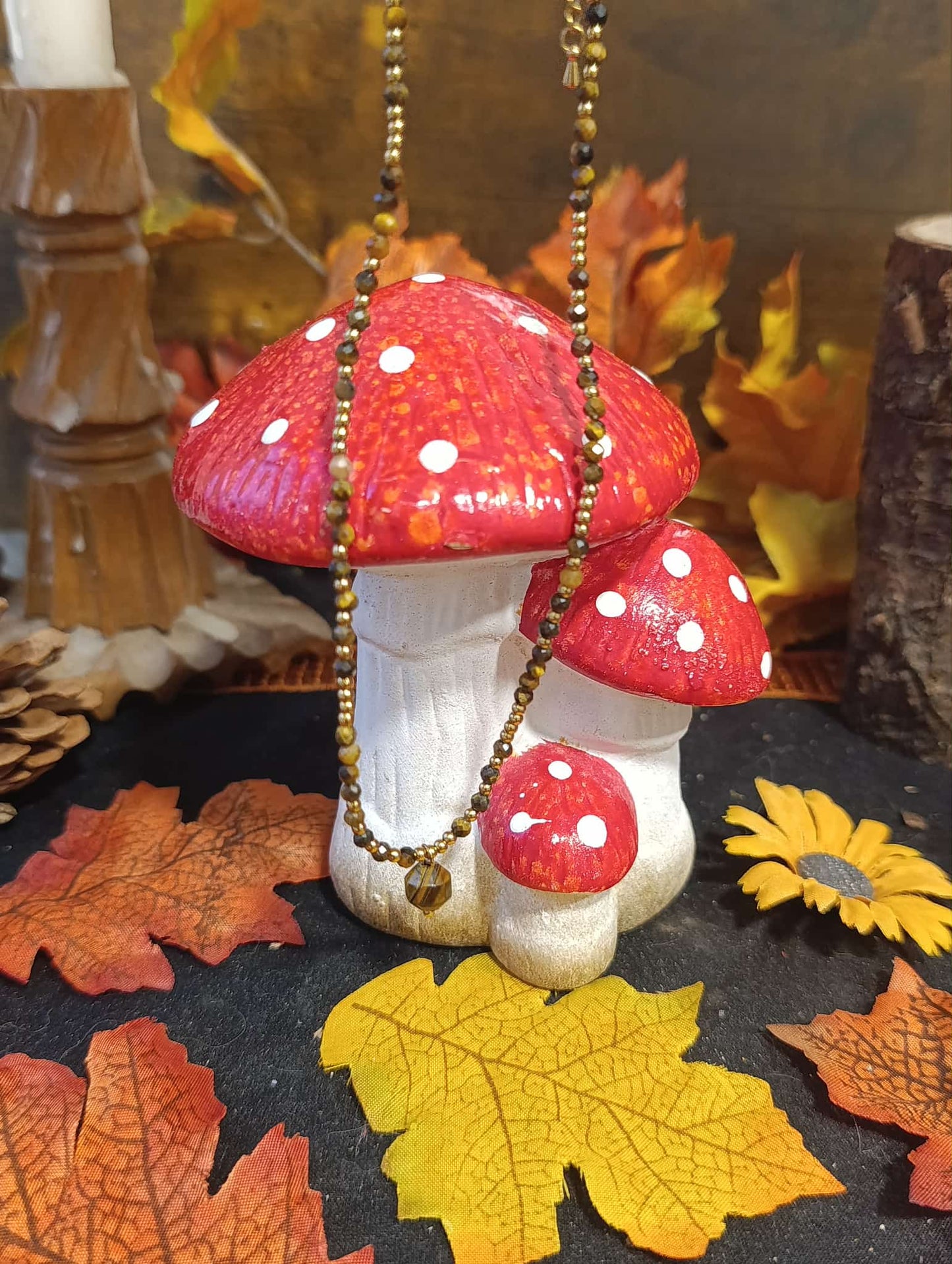 Collier Essentiana Auréla oeil de tigre