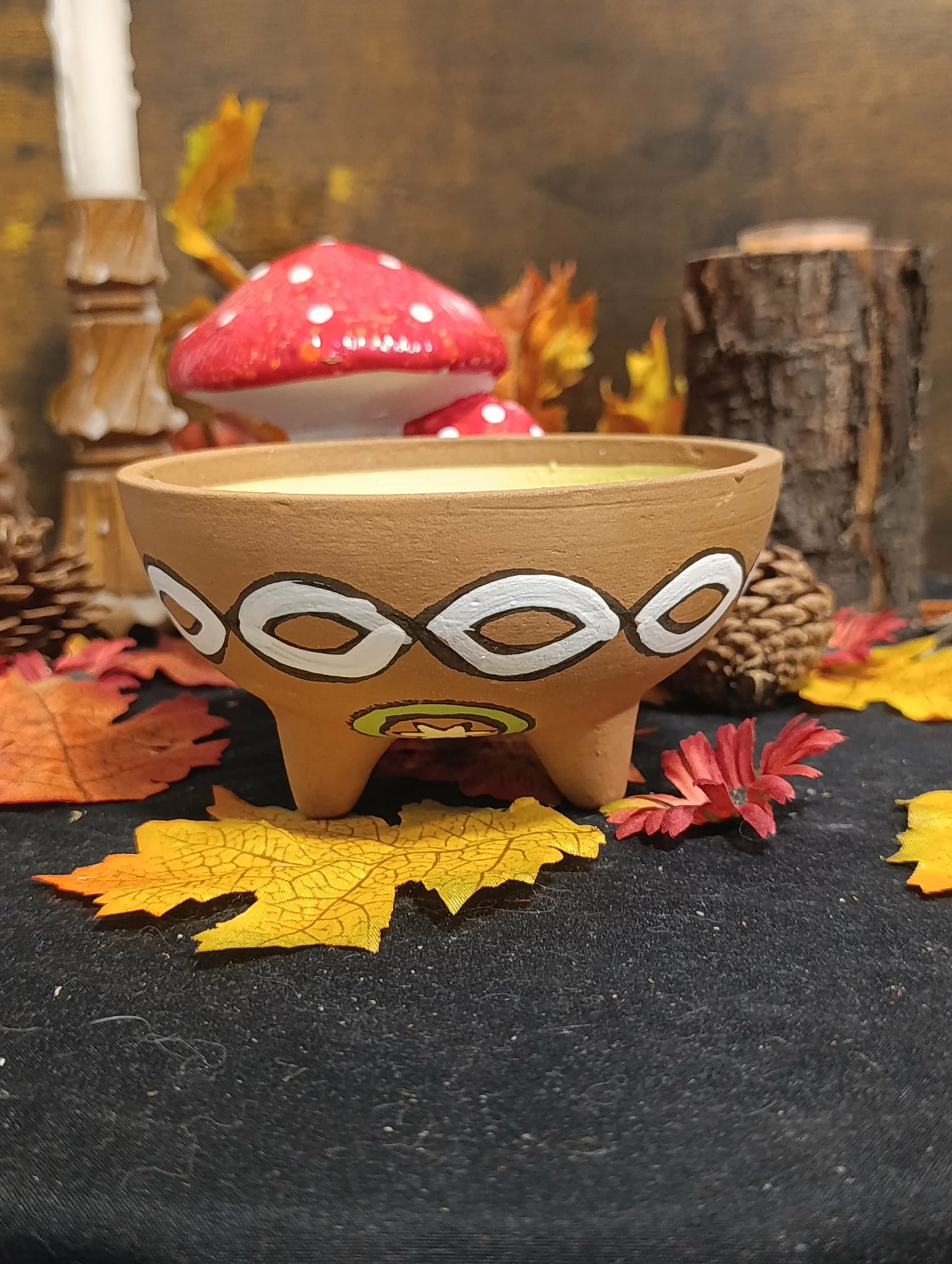 Bol de fumigation terre cuite