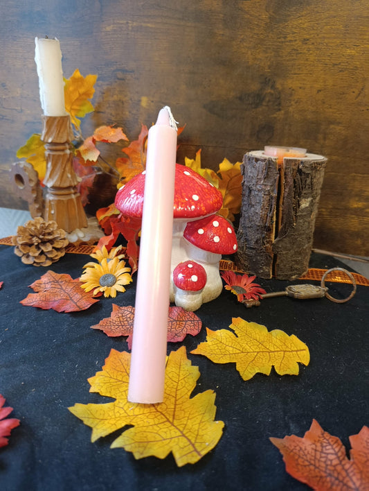 Grande bougie rose clair