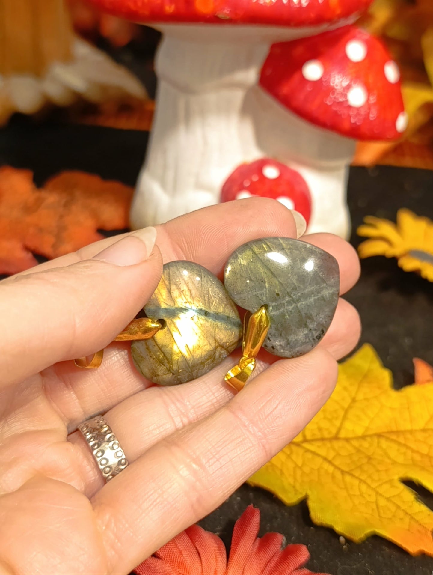 Pendentif Cœur Labradorite