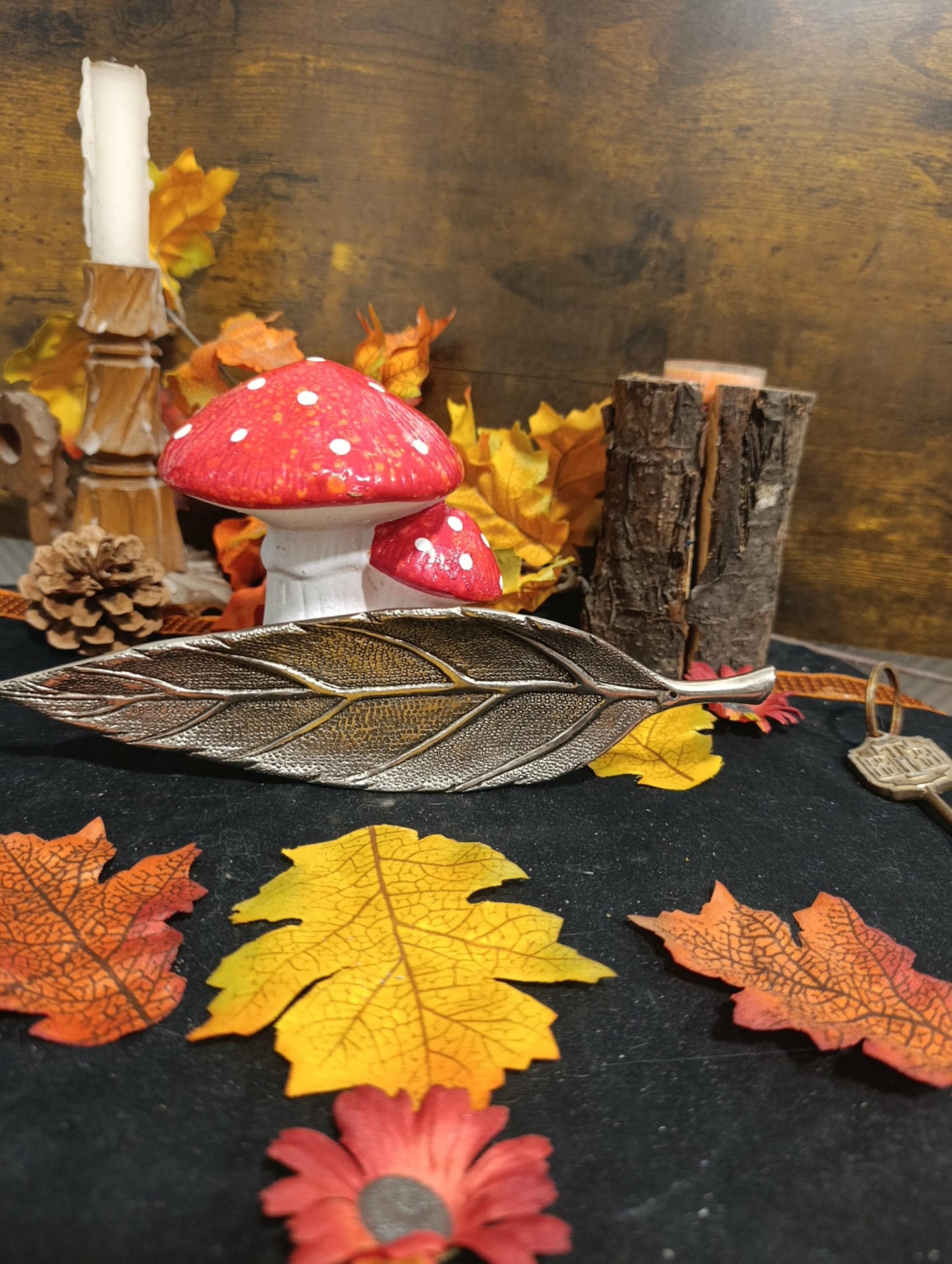 Porte encens feuille métal