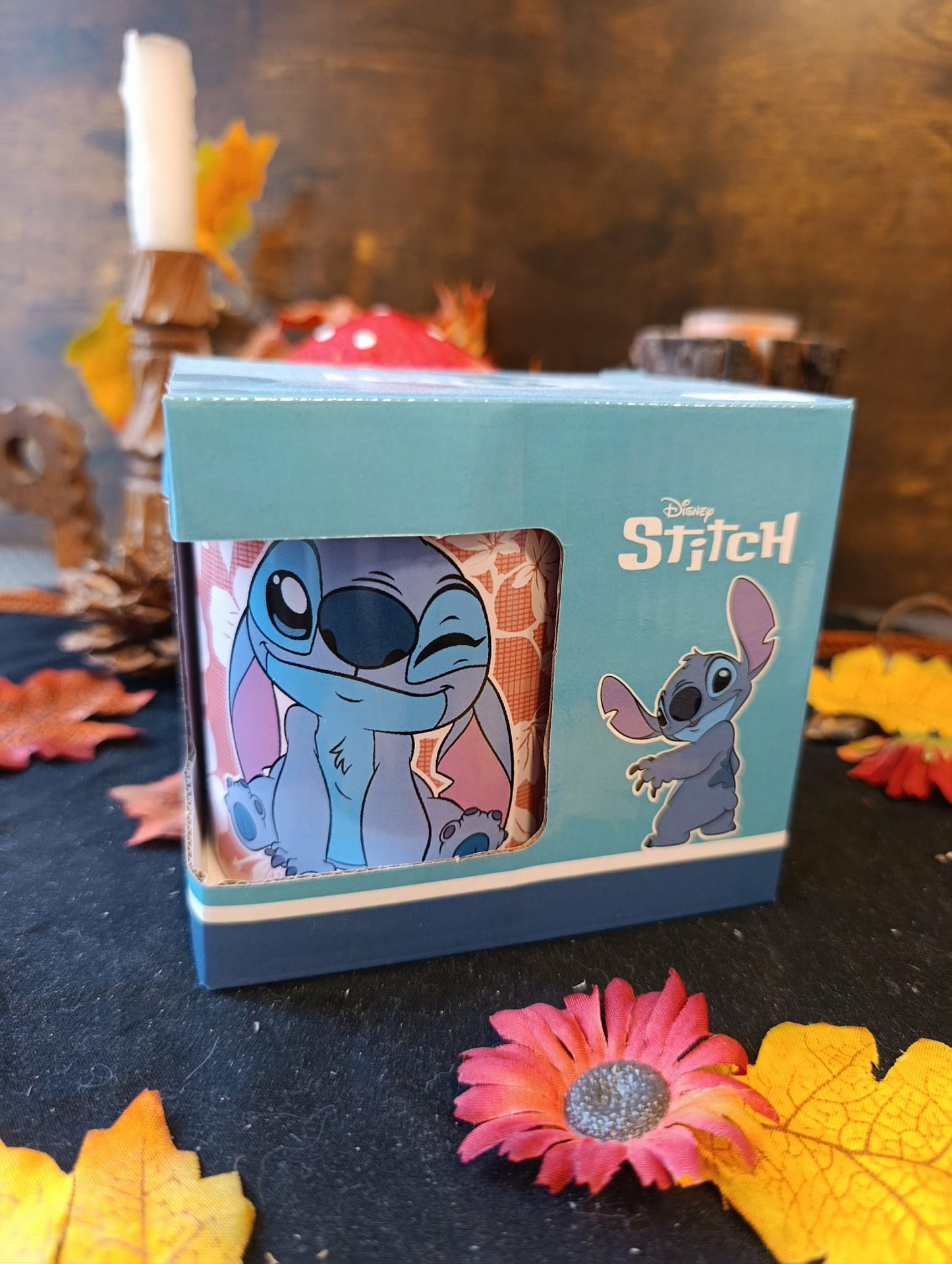 Tasse avec Stitch fond rose