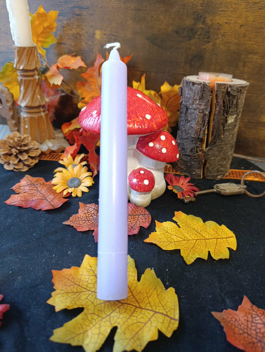 Grande bougie violet clair