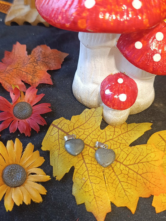 Pendentif cœur Pyrite