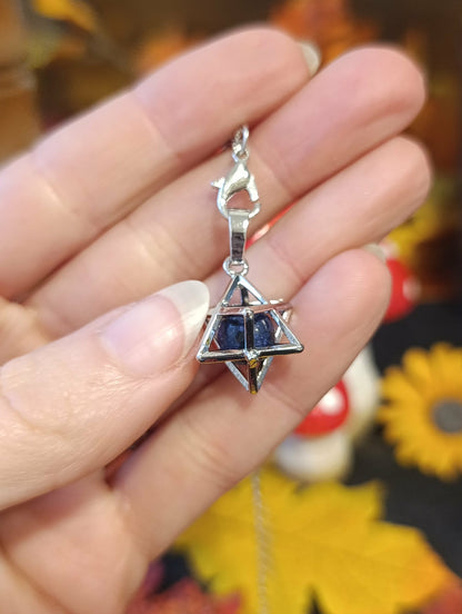 Pendule Merkaba perle Lapis Lazuli