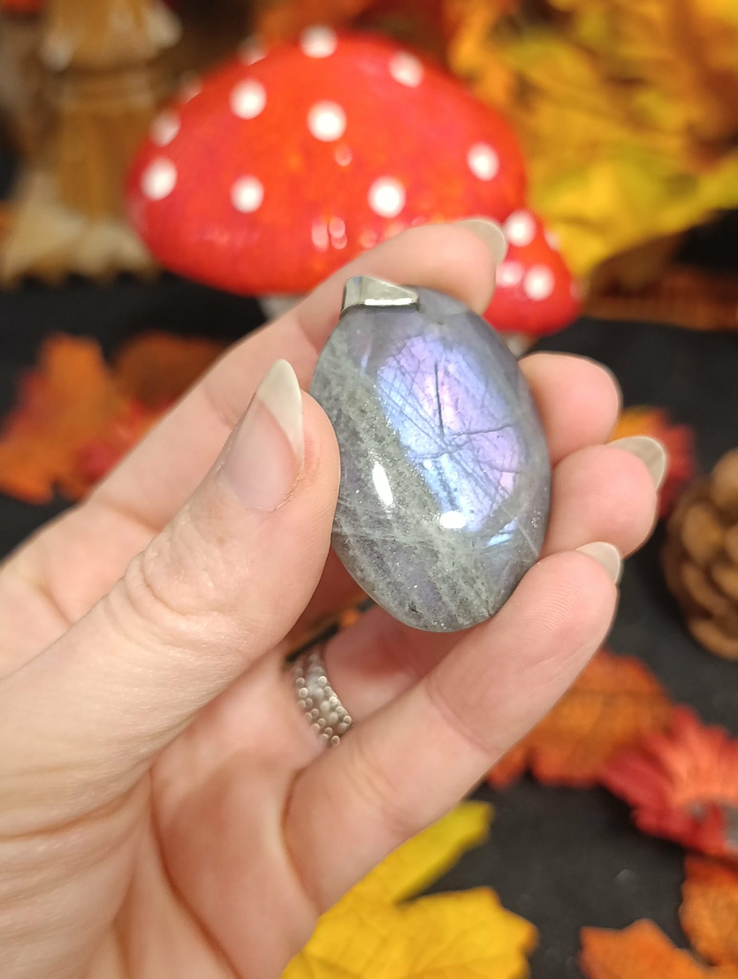 Pendentif Labradorite violette
