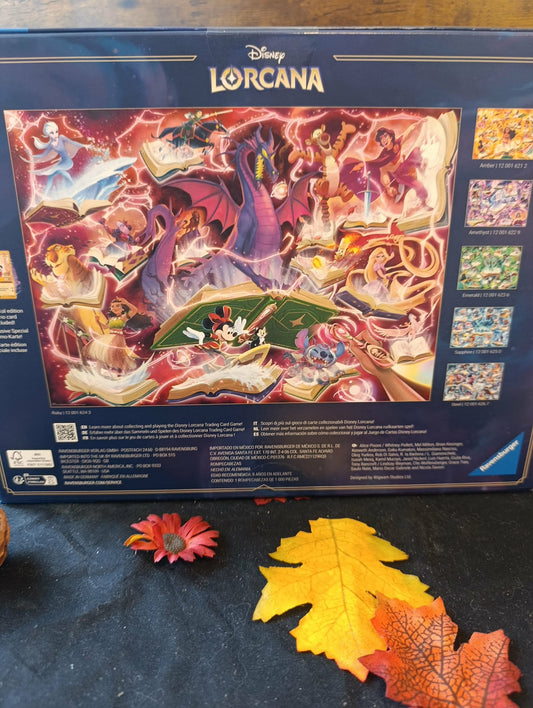 Puzzle lorcana rouge maléfique dragon 1000 pièces