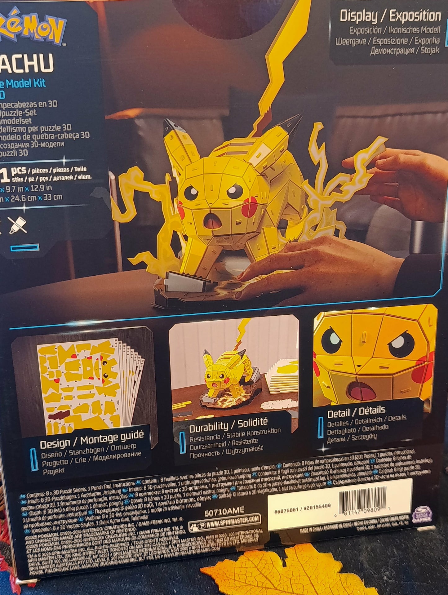 Puzzle model kit 4Dbuild Pikachu pokémon