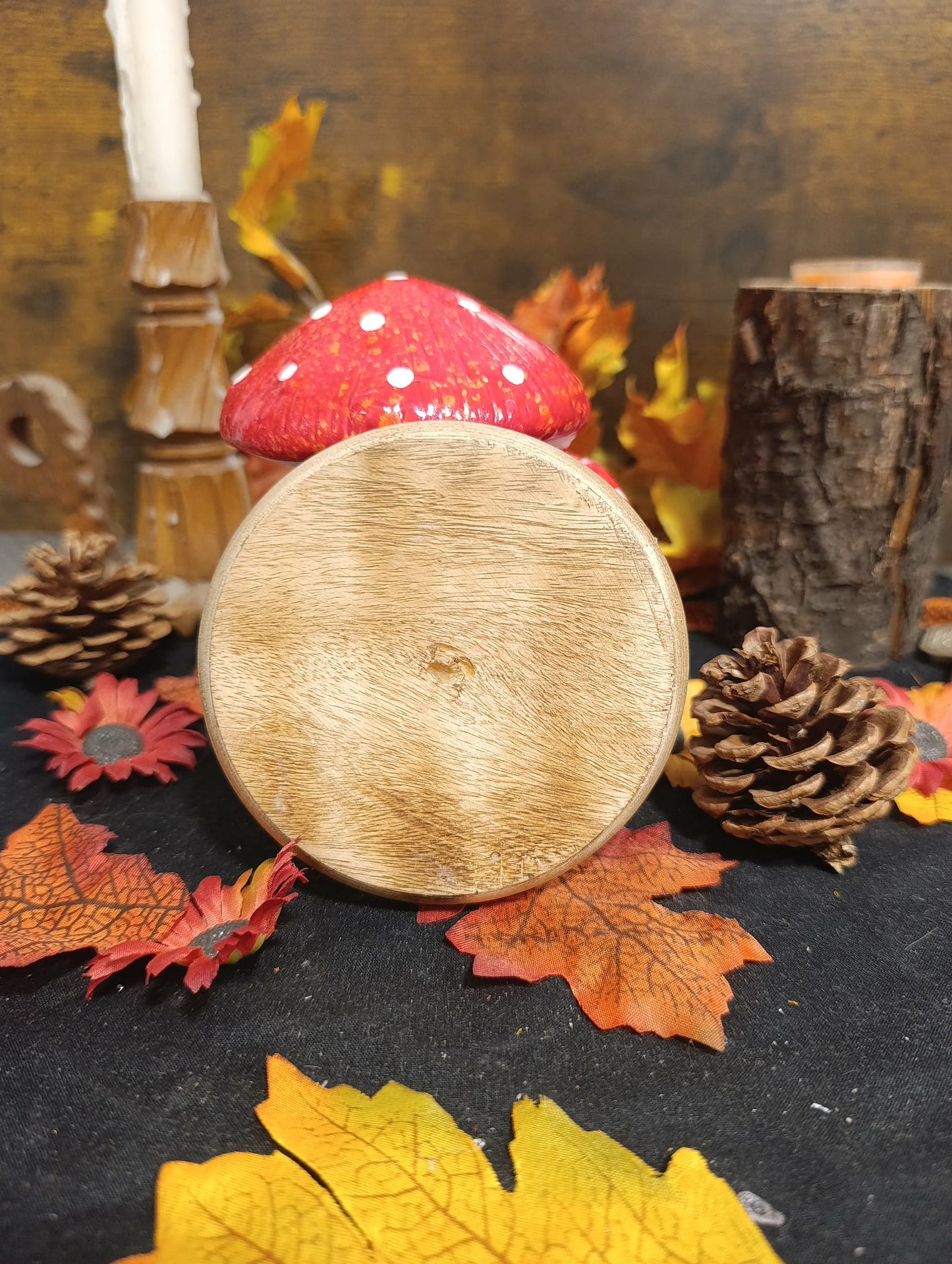 Porte encens bois fleur de vie