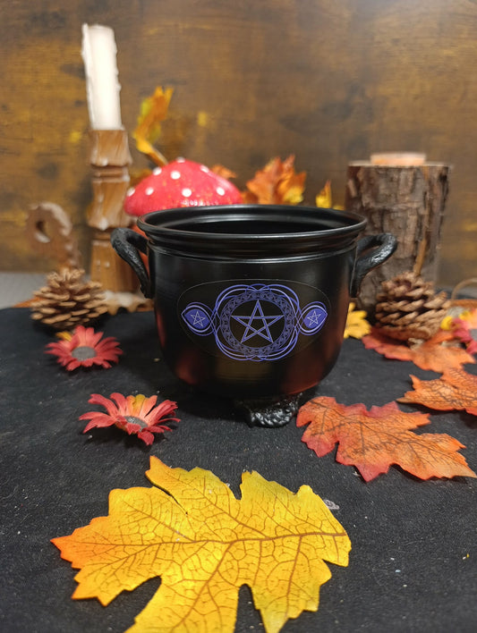 Chaudron métal pentacle