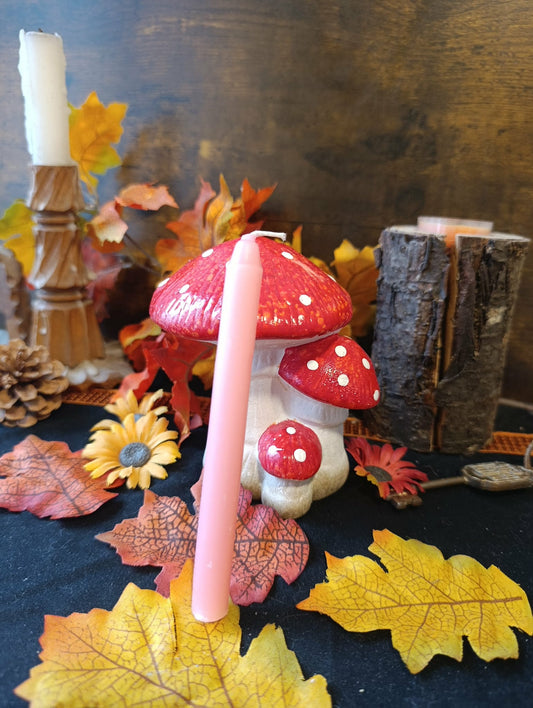 Petite bougie rose clair