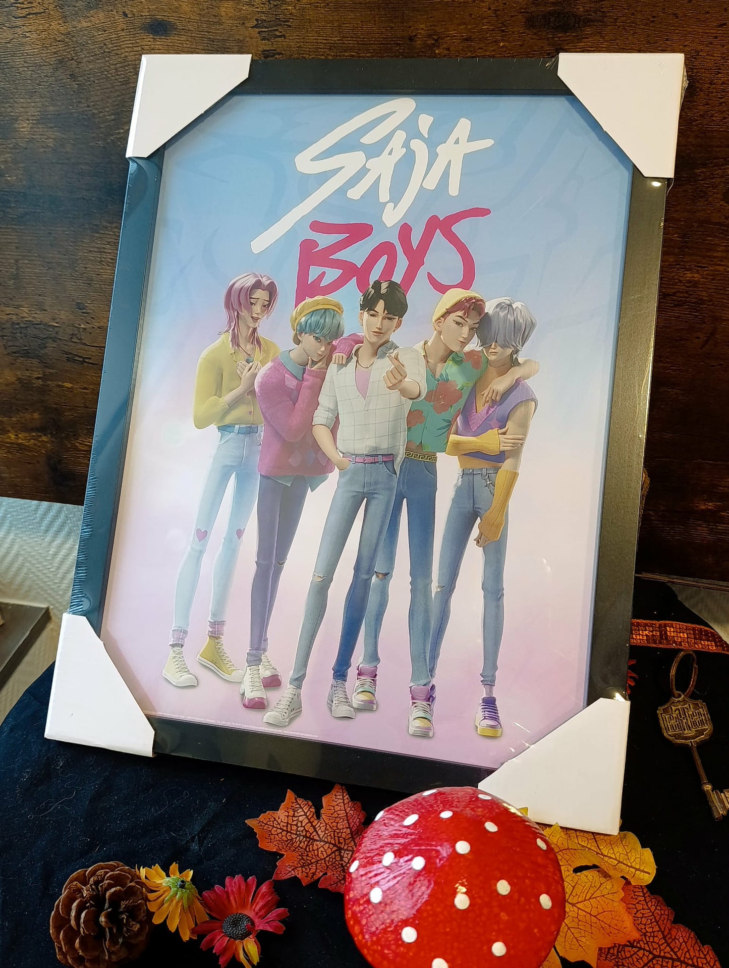 Cadre illustration Kpop demon Hunter Saja boys