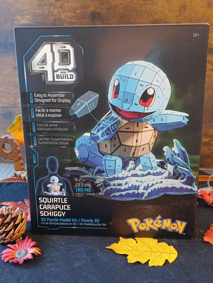 Puzzle model kit 4Dbuild Carapuce Pokémon