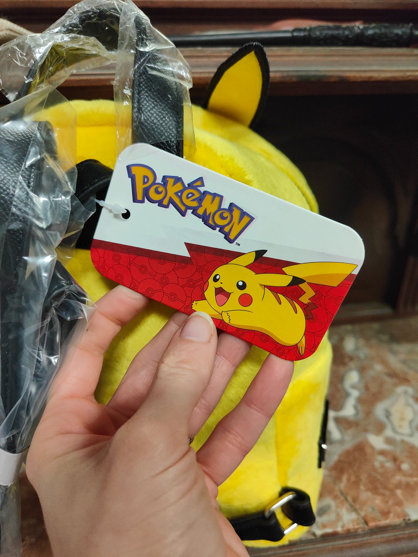 Sac pelucheux pikachu