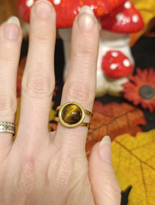 Bague Azélys Œil de Tigre