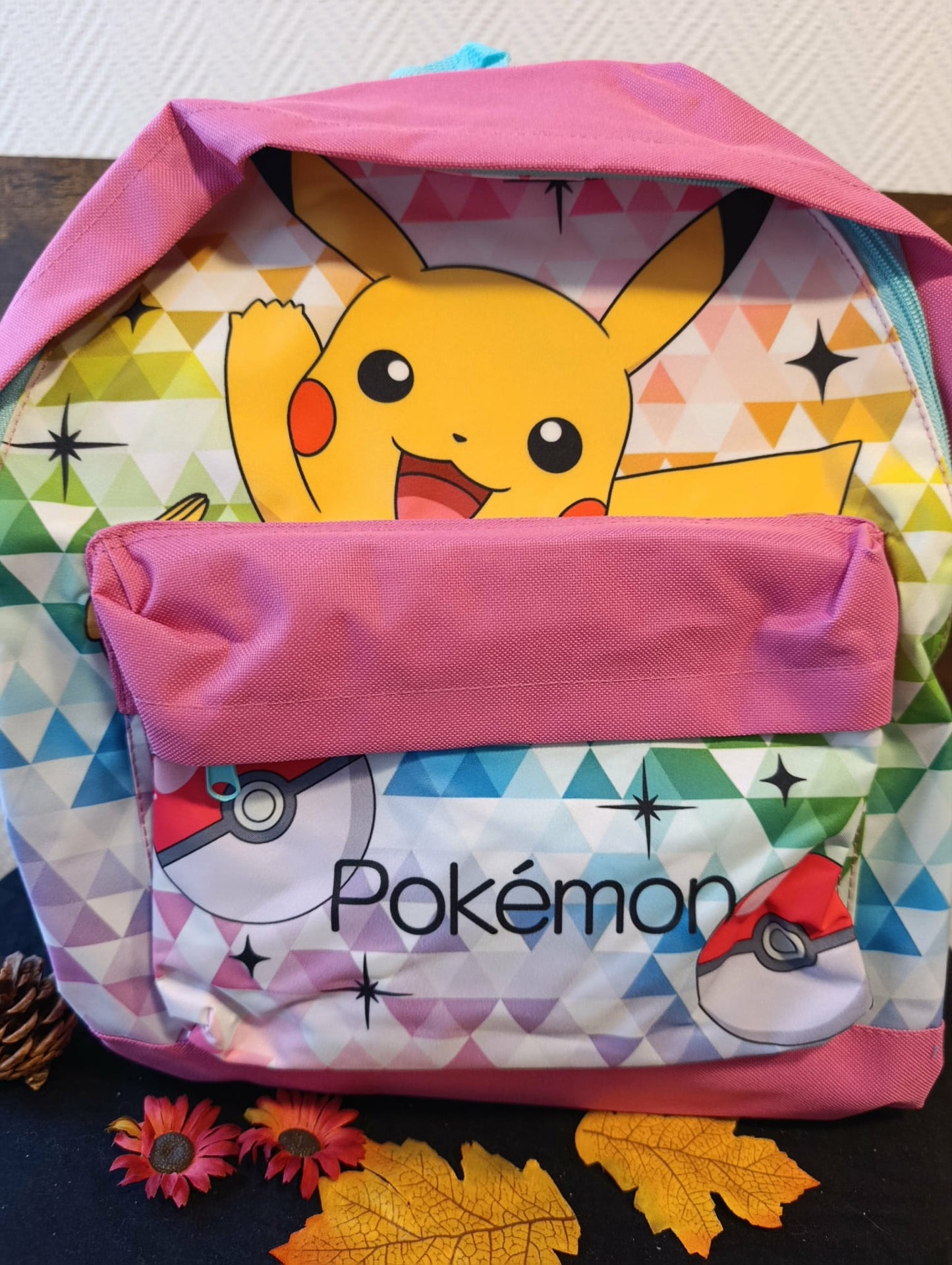 Sac à dos pikachu arc en ciel
