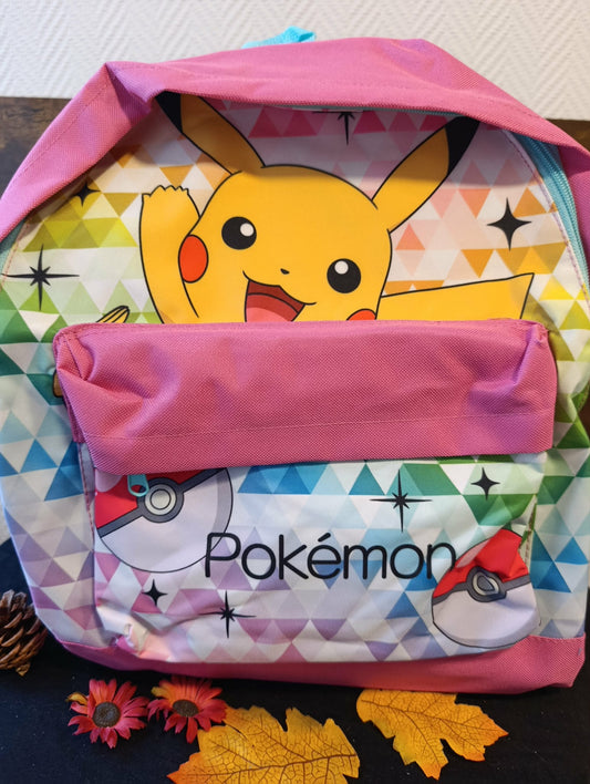 Sac à dos pikachu arc en ciel