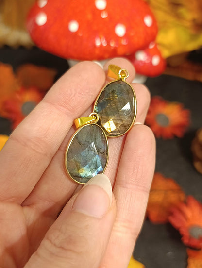Pendentif Serti Labradorite