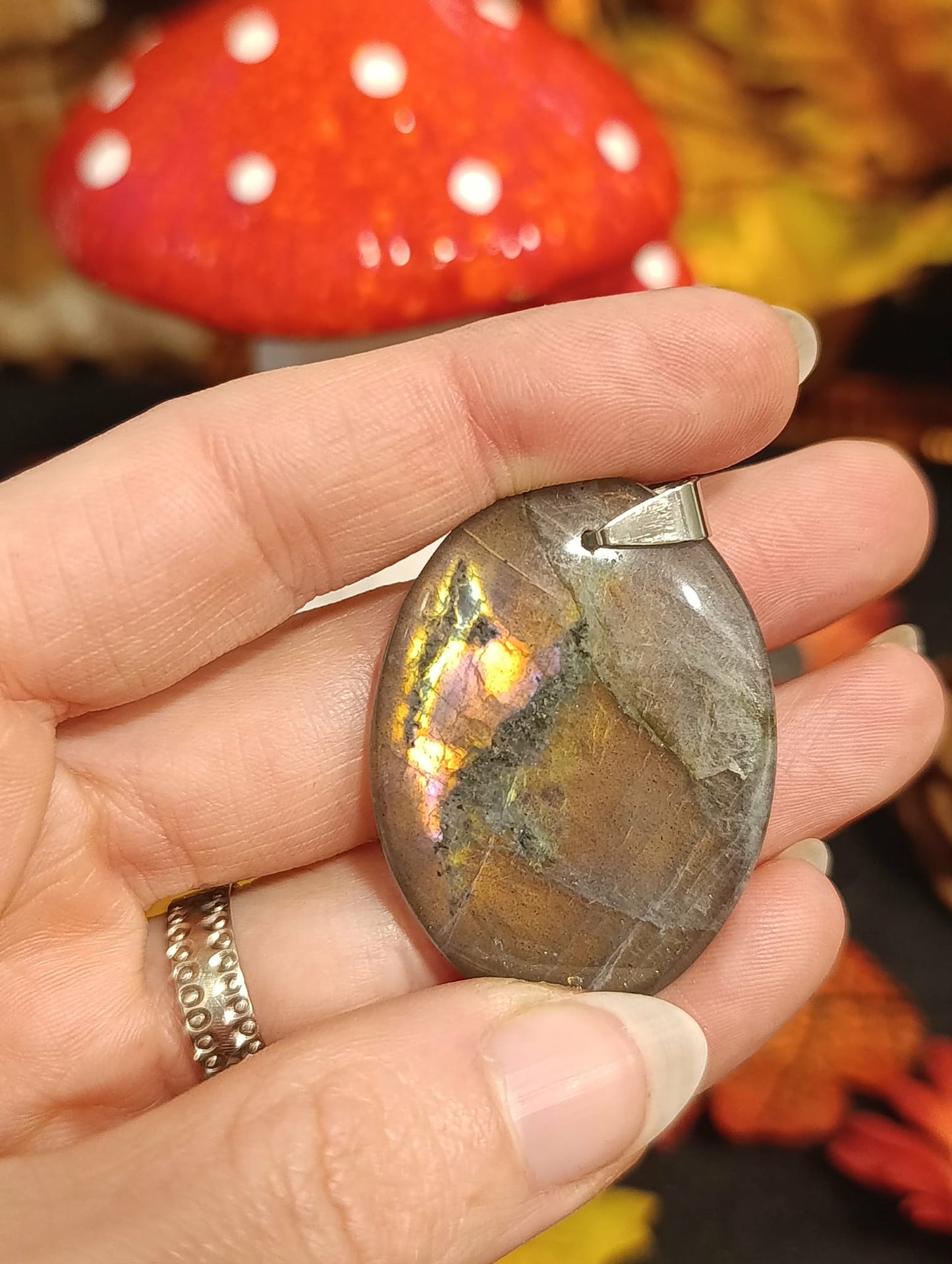 Pendentif Labradorite violette