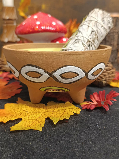 Bol de fumigation terre cuite