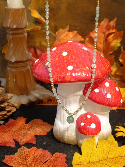 Collier Essentiana Auréla Aventurine verte