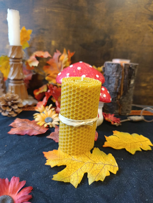 Grosse bougie cire d'abeille