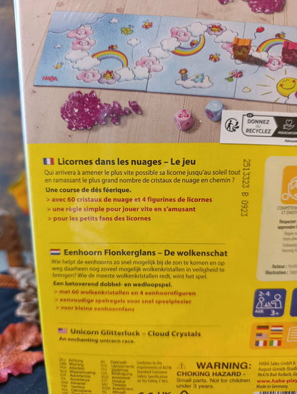 Jeu Licornes dans les nuages