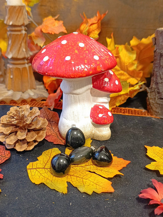 Pendentif obsidienne œil céleste