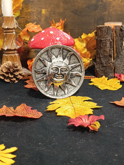 Porte encens soleil métal