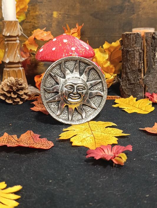 Porte encens soleil métal