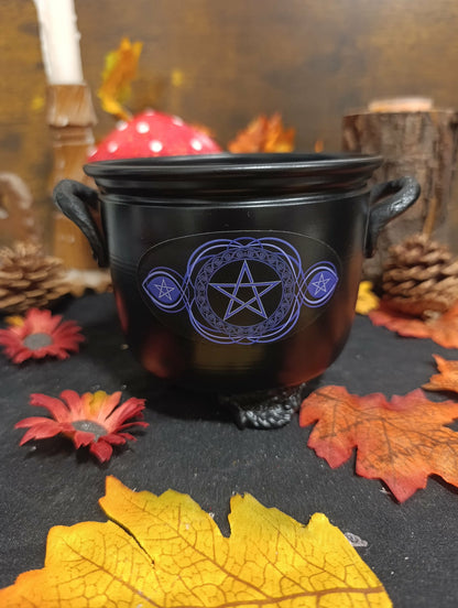 Chaudron métal pentacle