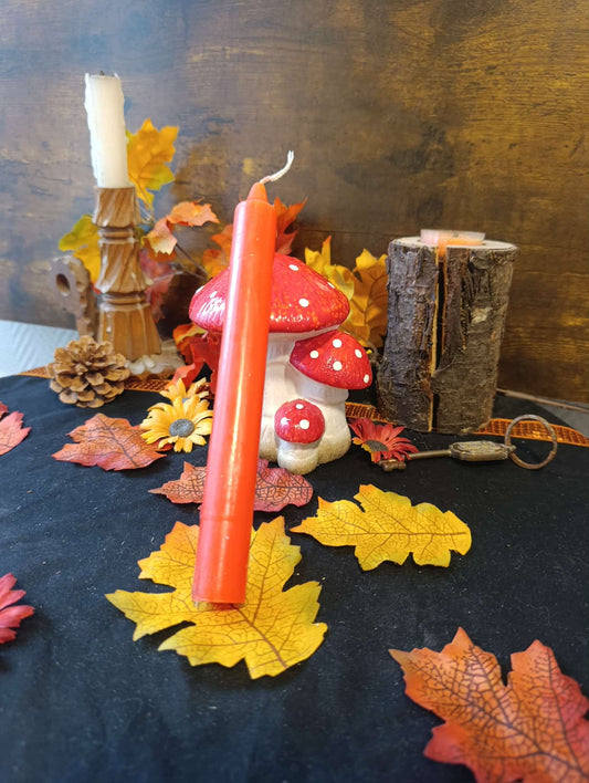 Grande bougie orange