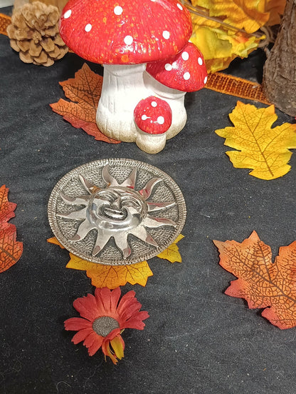 Porte encens soleil métal