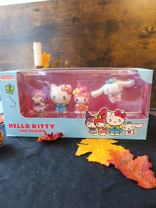 Lot de 4 Figurines Hello Kitty and Friends
