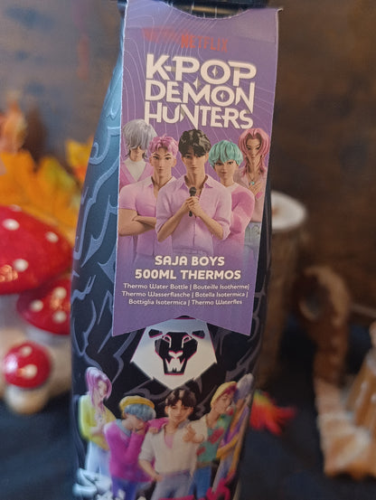 Gourde Isotherme KPop Demon Hunters Saja Boy – Jinu, Baby, Mystery, Abby & Romance – 500ml – Officielle Cinereplicas