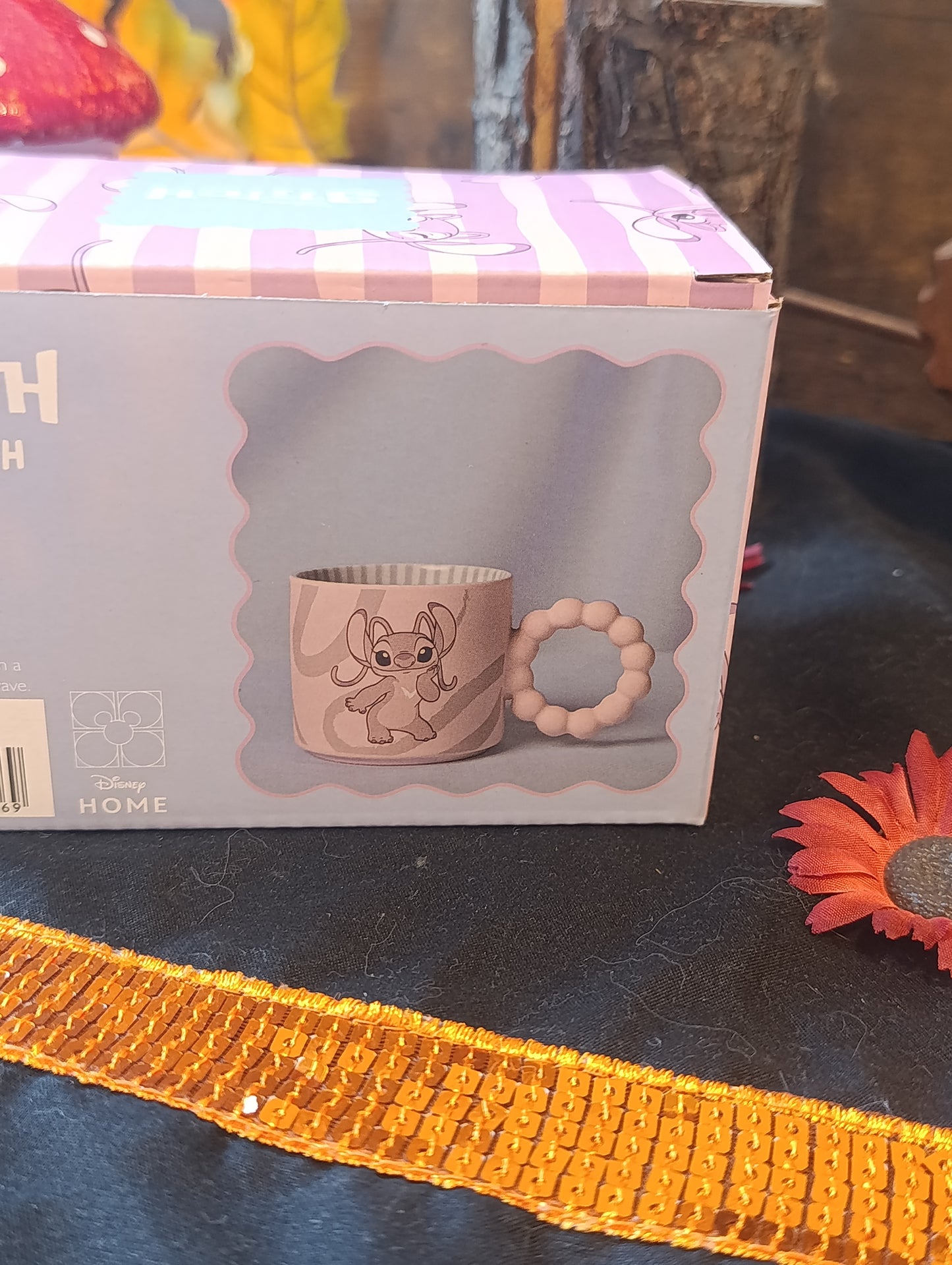 Mug Angel Disney Lilo & Stitch – Tasse en Céramique Rose Coffret Cadeau