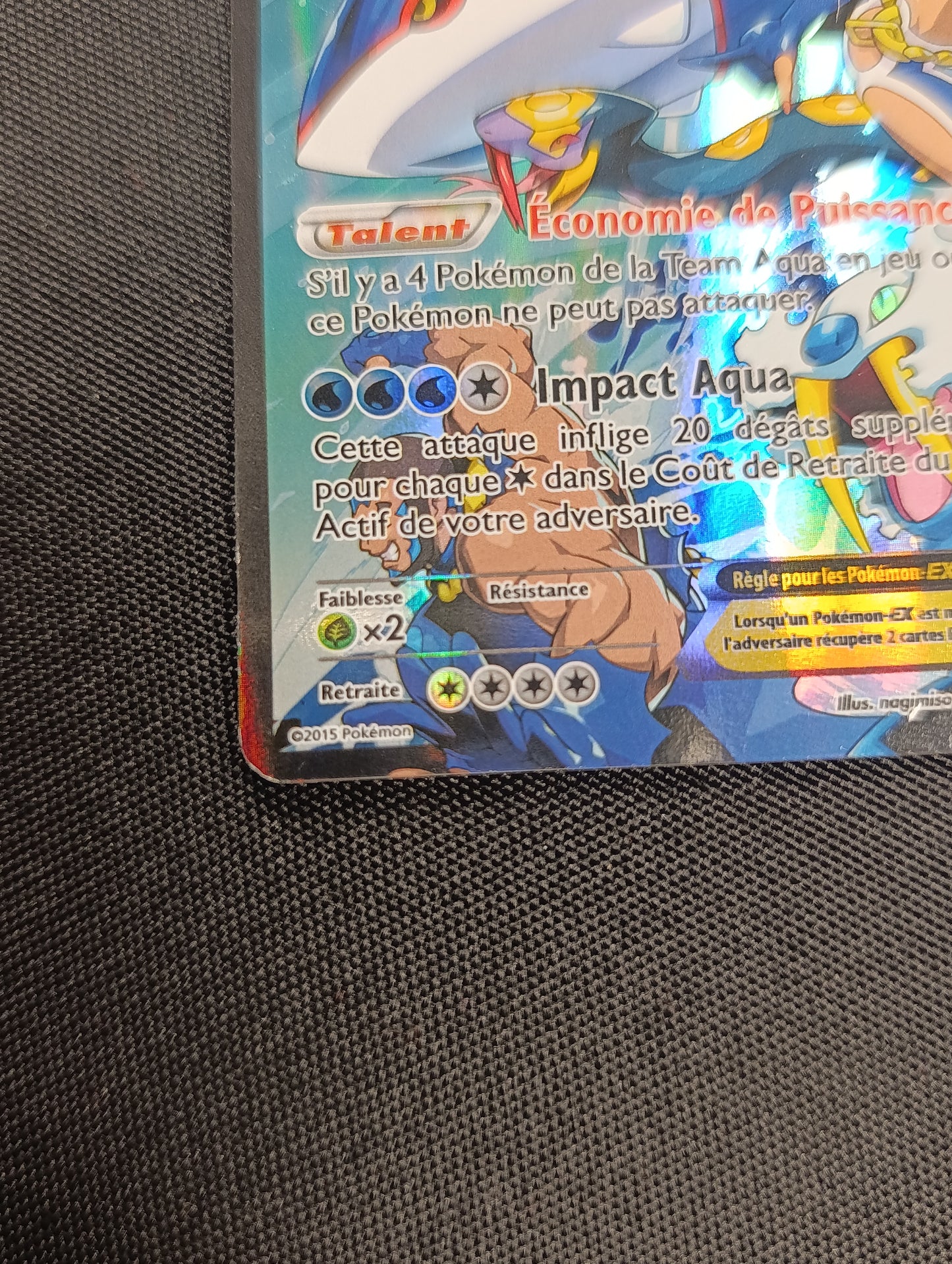Carte Kyogre Ex team aqua