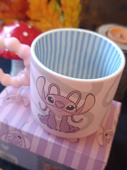 Mug Angel Disney Lilo & Stitch – Tasse en Céramique Rose Coffret Cadeau