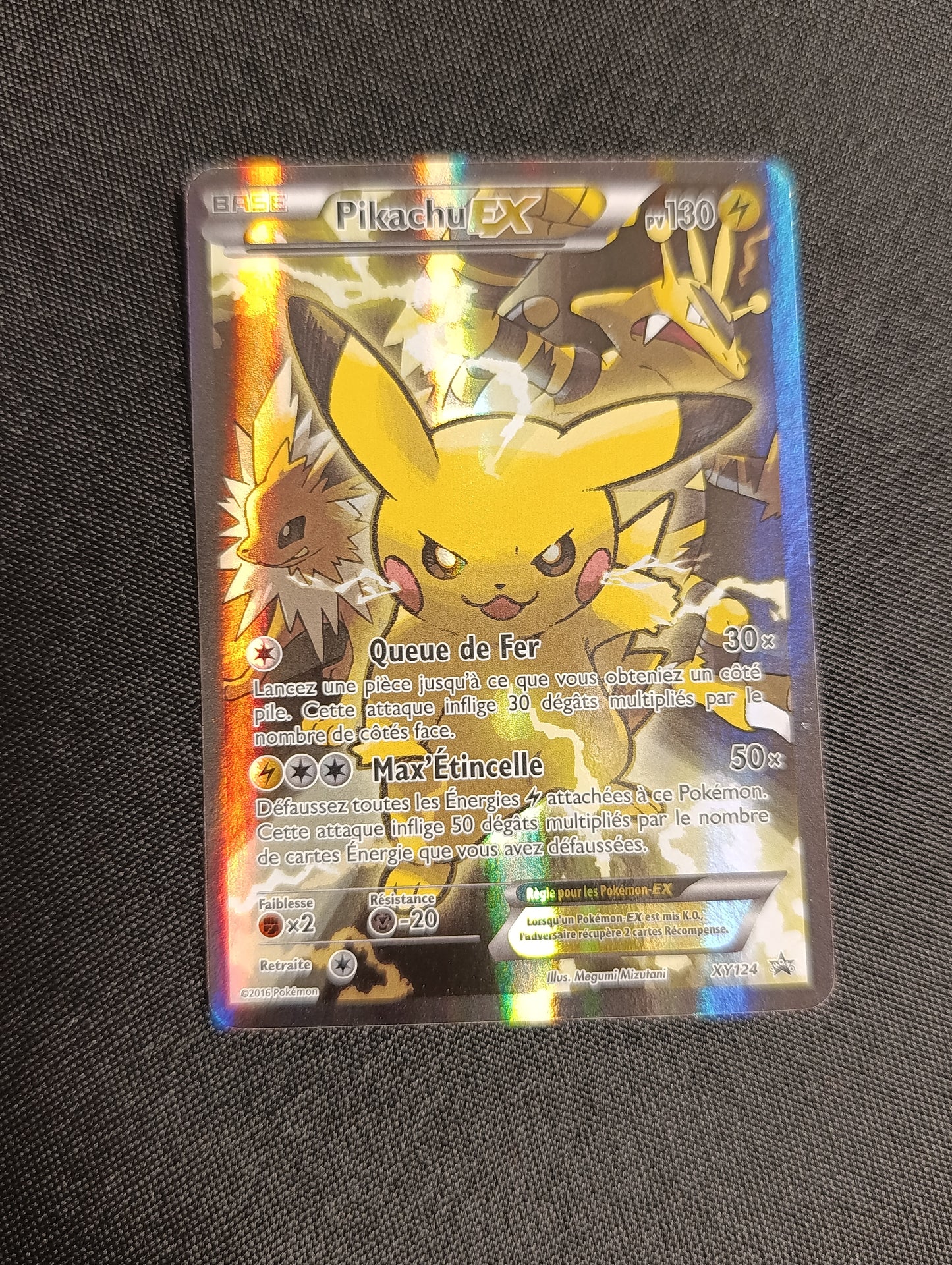 Carte Pikachu Ex